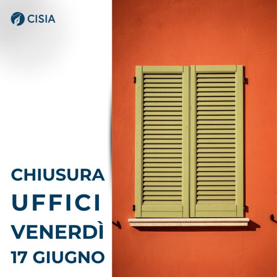 17 giugno 2022: chiusura uffici CISIA per festa patronale