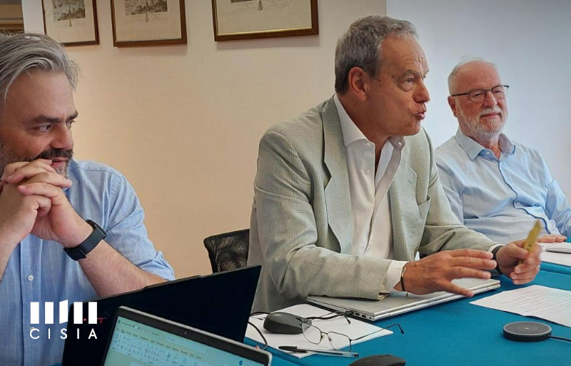 Insediamento ufficiale dei nuovi organi di governo. Nella foto appaiono Giuseppe Forte (direttore), Giovanni Betta (neopresidente) e Andrea Stella (presidente per gli ultimi 2 mandati).